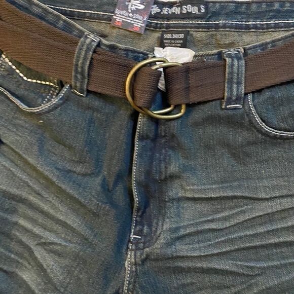 Seven Sauls Denim jeans Size:34x30 - Picture 4 of 6